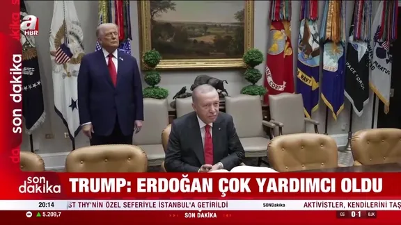 Trump: "Erdoğan çok yardımcı oldu mükemmeldi"