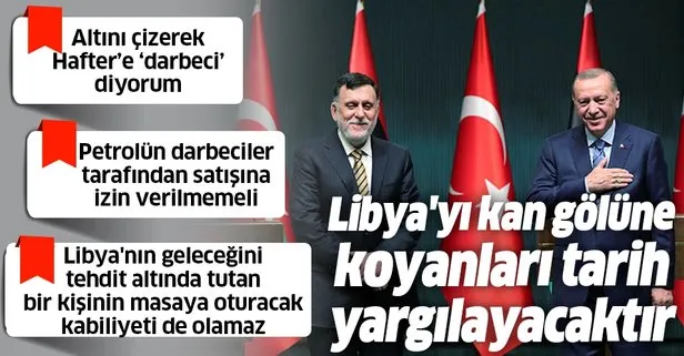 Son dakika: Ankara’da Başkan Erdoğan ve Libya Başbakanı Fayiz es-Serrac’tan ortak açıklama!