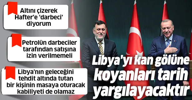 Son dakika: Ankara'da Başkan Erdoğan ve Libya Başbakanı Fayiz es-Serrac'tan ortak açıklama!