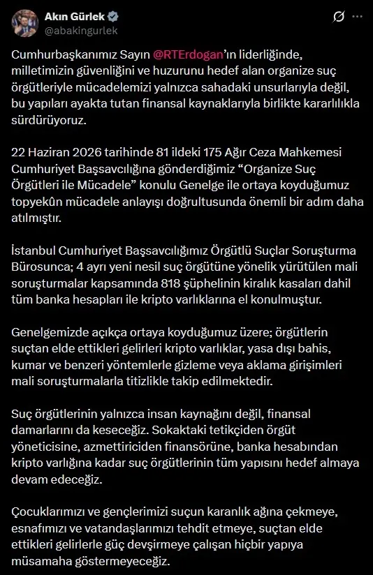 bakan-akin-gurlek-duyurdu-4-ayri-yeni-nesil-suc-orgutune-operasyon-818-suphelinin-hesaplarina-el-konuldu-1786981952288.jpeg Daltonlar, Gündoğmuşlar, Şapkalılar ve Barış Boyun suç örgütüne mali soruşturma! Şüphelilerin isim isim listesi Takvim'de-3