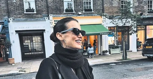 Pınar Deniz'in Londra'da pozları beğeni yağmuruna tutuldu!