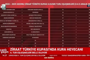 ZTK’da 4. tur eşleşmeleri belli oldu