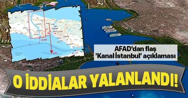 AFAD'dan 'Kanal İstanbul' açıklaması! "Deprem tehlike ve riskler..."