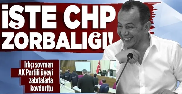 Irkçılığı ile tanınan CHP’li Bolu Belediye Başkanı Tanju Özcan’dan yeni skandal! Önce ampul kırdı ardından AK Partili üyeyi zabıtalarla attırdı