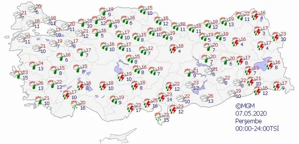Meteoroloji'den son dakika sağanak yağış uyarısı | 5 Mayıs hava durumu (Yarın hava nasıl olacak)-5