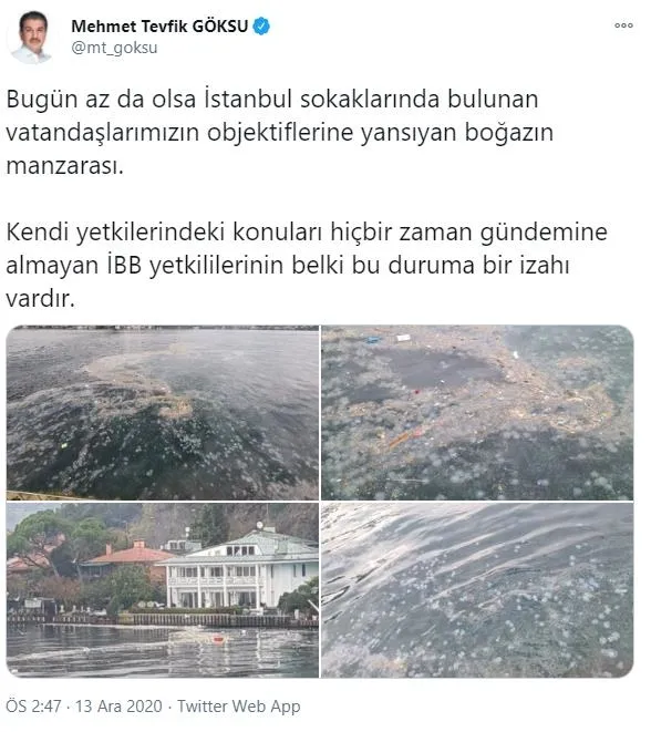 Boğaz’dan içler acısı görüntü! CHP’li İBB müdahale etmeyince kirlilik ayyuka çıktı