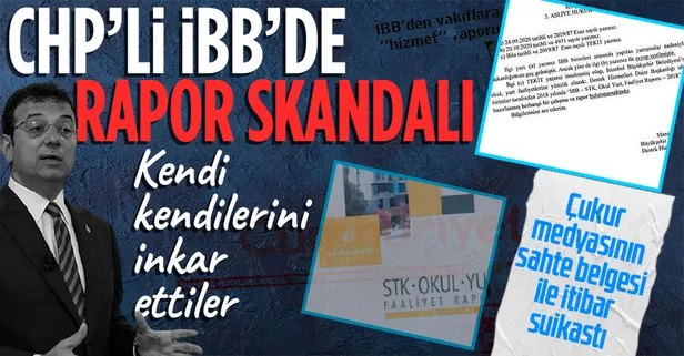 CHP'li İBB vakıflara yönelik milyonluk algı operasyonunu kendi kendine çürüttü! Sahte raporla itibar suikastı