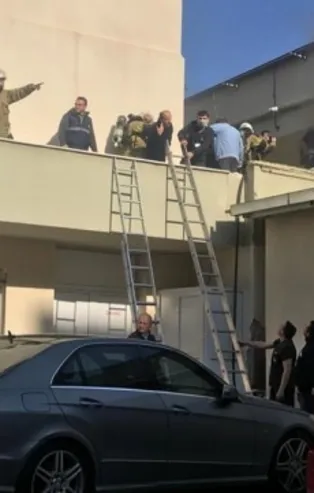 Ege Üniversitesi Hastanesi'nde yangın paniği