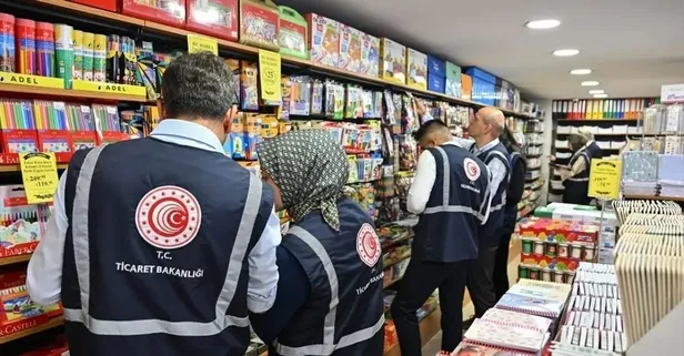 Ticaret Bakanlığı'ndan kırtasiye ürünlerine denetim! Okulların açılmasına 2 hafta kala tek tek kontrol edildi