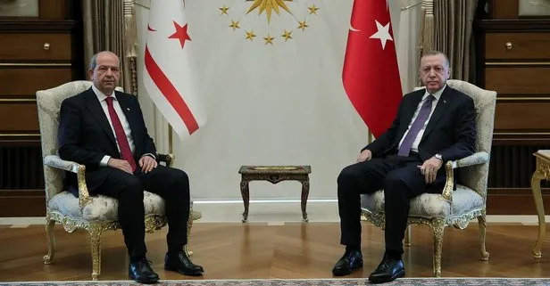Son dakika! Başkan Erdoğan KKTC Cumhurbaşkanı Ersin Tatar ile görüştü