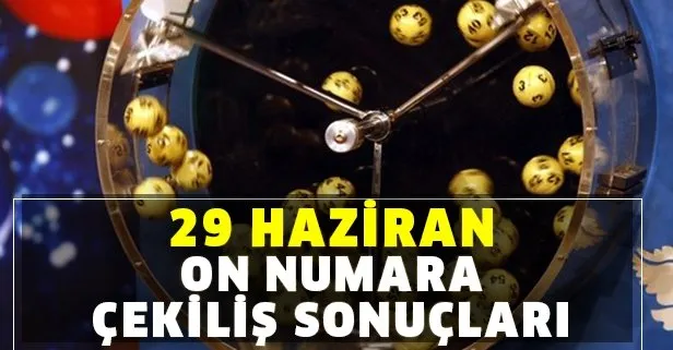 29 Haziran On Numara çekiliş sonuçları belirlendi!