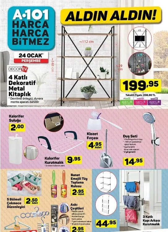 A101'de bu hafta! 24 Ocak Perşembe aktüel ürünler satışta! Katalogda hangi ürünler var?-11