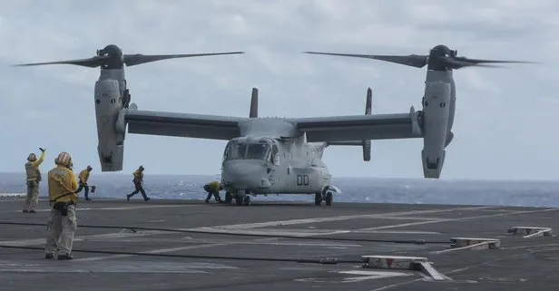 ABD ordusuna ait Osprey hava aracının düşmesi sonucu 4 kişi öldü
