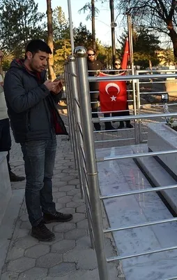 Halisdemir'in kabrine doğum gününde ziyaret