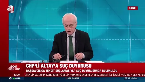 SON DAKİKA: CHP'li Engin Altay'ın Başkan Erdoğan'ı hedef alan tehditlerine suç duyurusu