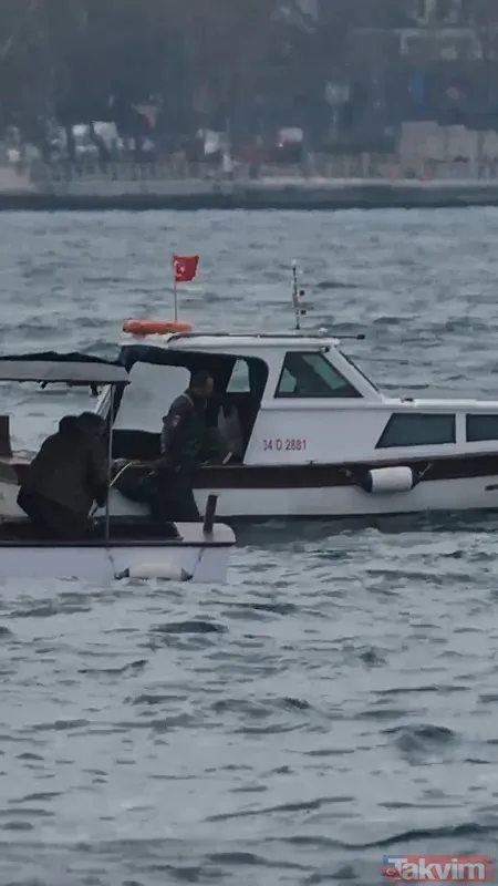 Üsküdar'da denize düşen balıkçıyı diğer teknedekiler kurtardı - 4