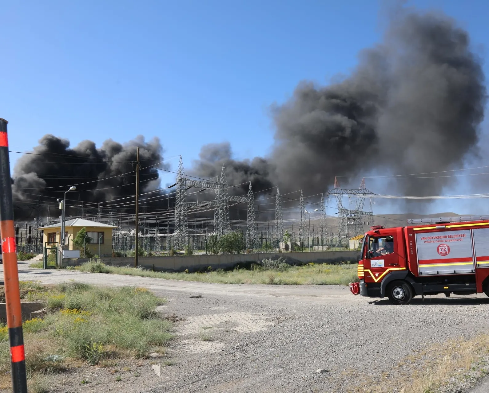 Trafo merkezinde yangın!