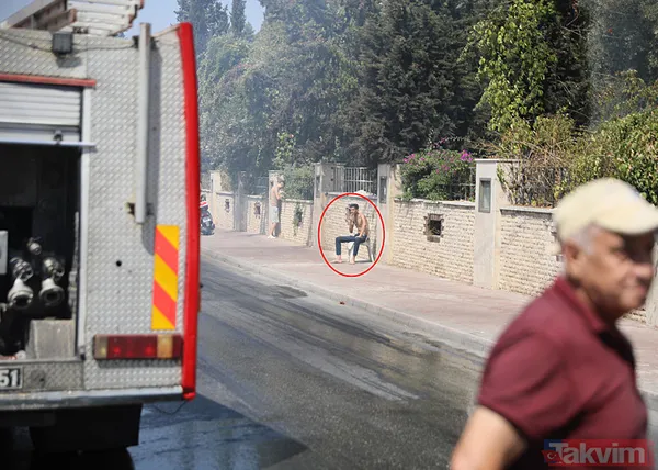 Antalya'da Evini Benzin Döküp Ateşe Veren Mesut Can Y. (30), Yolun Karşısına Geçip, Oturduğu Tabureden Yangını İzledi.