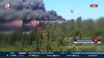 Tuzla Deri Organize Sanayi Bölgesi’nde fabrika yangını!