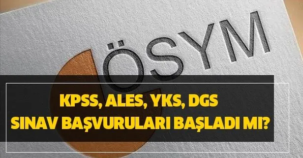 KPSS, ALES, YKS, DGS sınav tarihleri belli oldu!
