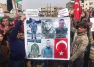 İdlibde Türkiyeye destek gösterileri: Bizim kanımız sizin kanınızla birdir