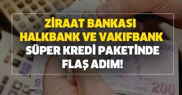 Tarih verildi! O firmalar ile anlaşma... Ziraat Bankası, Halkbank ve Vakıfbank süper kredi paketinde flaş adım