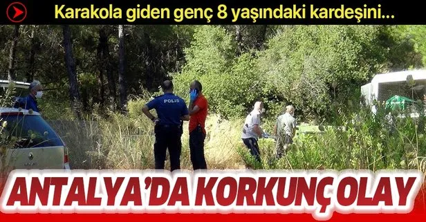 Antalya’da korkunç olay! 8 yaşındaki kardeşini bıçakla öldürdüğünü söyleyip, polise teslim oldu