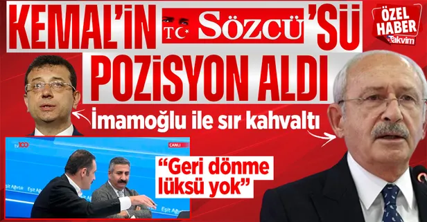 İmamoğlu'na ambargo uygulayan yandaş Sözcü, Kılıçdaroğlu'ndan yana pozisyon aldı: "Adaylığını ilan etti, geri dönme lüksü yok"