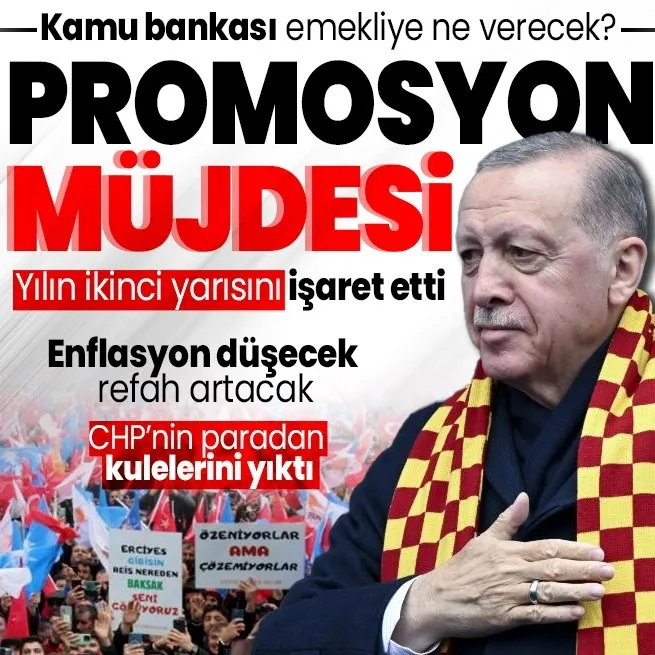 Son dakika: Başkan Erdoğandan Kayseride önemli açıklamalar: Emeklilere promosyon müjdesi