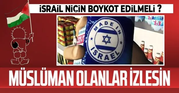 İsrail niçin boykot edilmeli? Müslüman olanların izlemesi gereken bir kısa animasyon filmi...