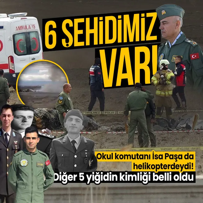 Isparta Keçiborlu’da askeri helikopter düştü: 6 şehit!