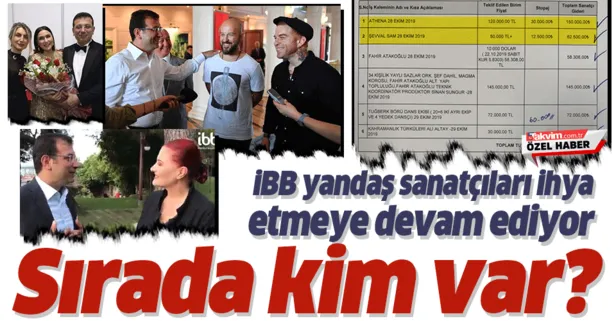 İBB yandaş sanatçıları ihya etmeye devam ediyor