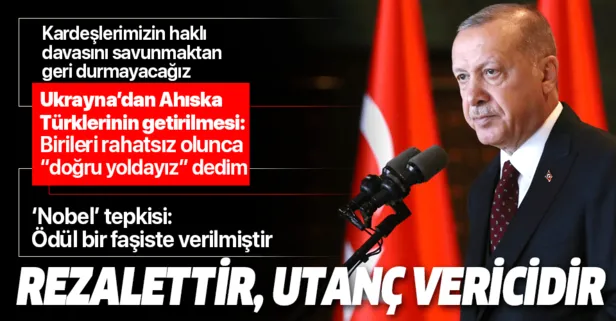 Başkan Erdoğan’dan Ahıska Türkleri Anma Programı’nda önemli açıklamalar