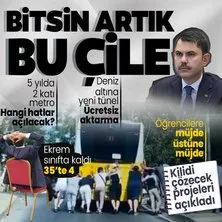 Cumhur İttifakı İBB Başkan Adayı Murat Kurum ulaşım projelerini açıkladı: Bitsin artık bu çile! | Hangi metro hatları açılacak? | Öğrencilere müjde