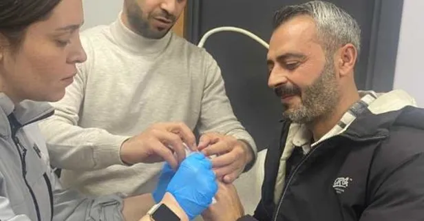 Kopan parmağını 1,5 saatte yerine taktırdı