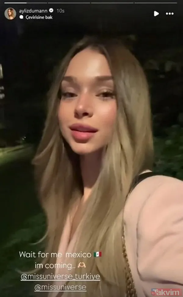 Miss Universe Türkiye birincisi Ayliz Duman Meksika'ya gitti: “Ben geliyorum” - 4