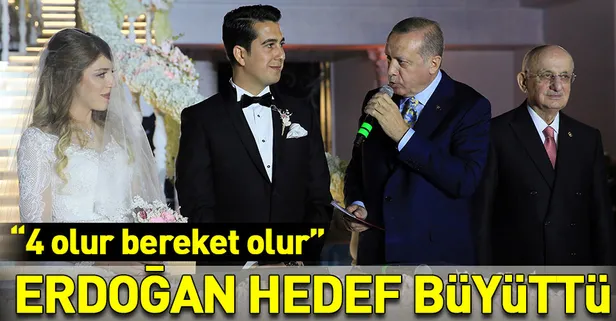 Cumhurbaşkanı Erdoğan nikah şahidi oldu