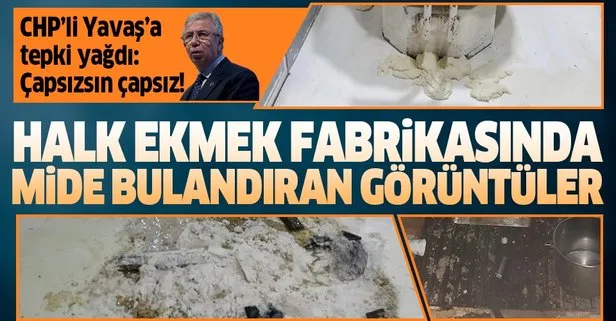 Ankara’daki Halk Ekmek Fabrikası’nda mide bulandıran görüntüler! CHP’li Mansur Yavaş’a tepki