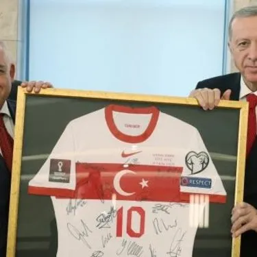 Külliye’de önemli görüşme! Başkan Recep Tayyip Erdoğan TFF Başkanı Mehmet Büyükekşi’yi kabul etti