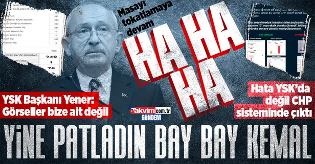 CHP'nin 'eksik oy' yalanı elinde patladı! Hata YSK ve tutanaklarda değil CHP sisteminde çıktı