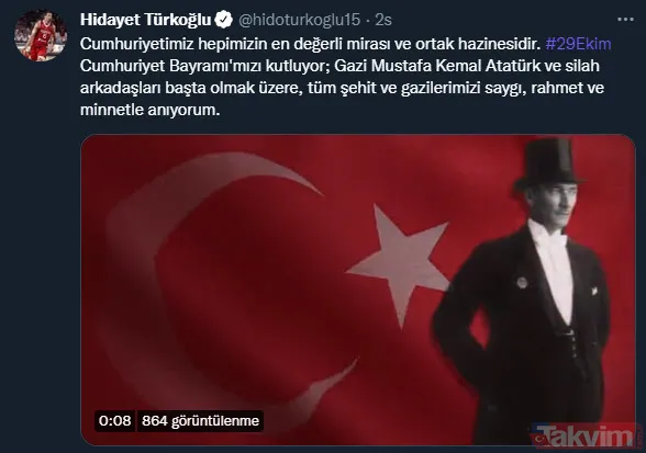 Spor camiasından 29 Ekim Cumhuriyet Bayramı mesajları! Beşiktaş, Fenerbahçe, Galatasaray, Trabzonspor... - 9