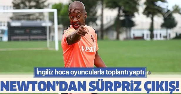 Trabzonspor’un hocası Eddie Newton’dan sürpriz bir çıkış! Görevimin başındayım