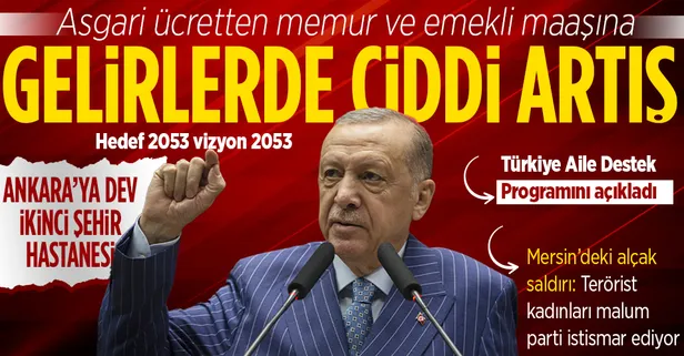 Son dakika: Başkan Recep Tayyip Erdoğan Ankara'da duyurdu: Tüm kesimlerin gelirlerini yılbaşında ciddi şekilde yükselteceğiz