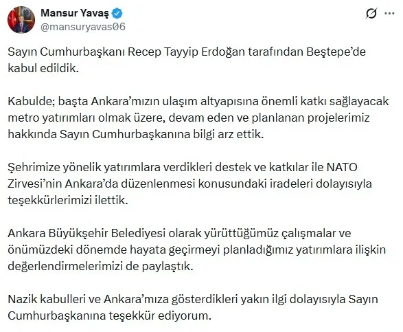 Mansur Yavaş'tan Külliye görüşmesi öncesi dikkat çeken trafik: Özel'e doğrudan, Kılıçdaroğlu'na Kuşoğlu üzerinden haber verdi-3