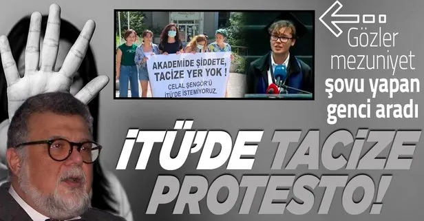 Eteğini kaldırdım tokat attım diyen Celal Şengör’e İTÜ’de protesto: Tahammülümüz yok