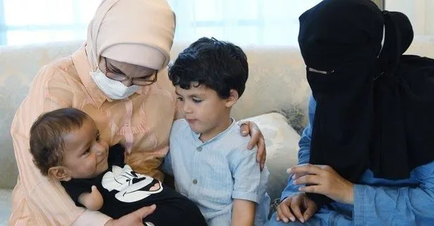 İdlibli Muhammed bebek, Emine Erdoğan’ın misafiri oldu