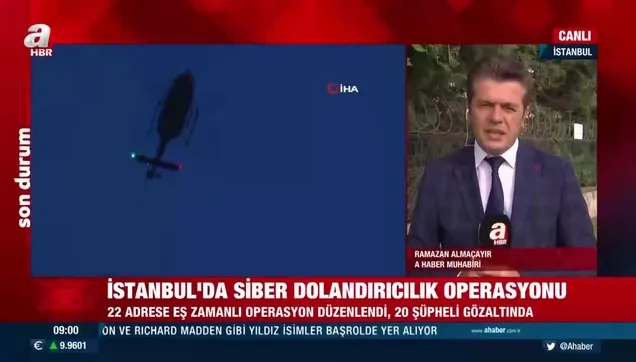 İstanbul genelinde havadan helikopter, karadan jammer destekli siber dolandırıcılık  operasyonu!