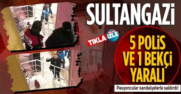 Sultangazi’de düğün salonunu pavyon olarak kullananlardan şok saldırı: 5 polis ve 1 bekçi yaralı
