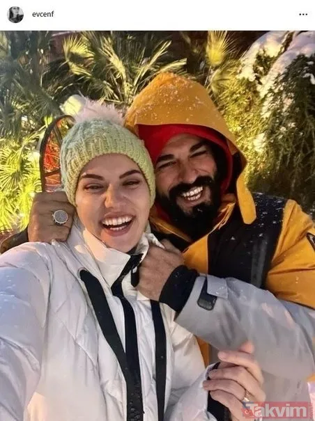 6,5 aylık hamile olan Hande Soral’ın son haline bakın! Eşi İsmail Demirci ile verdiği burnunda poza ilk yorum Bensu Soral’dan! - 13