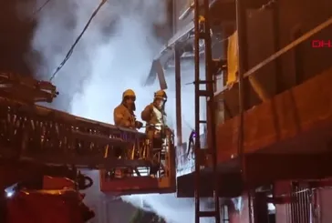İstanbul Beykoz'da iki katlı binada yangın